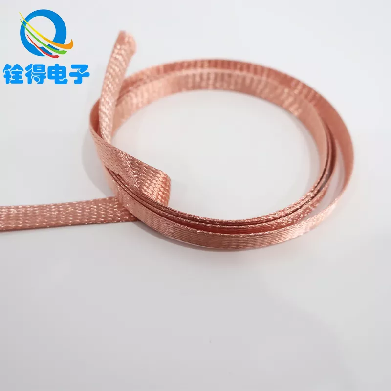 Alambre trenzado de cobre plano